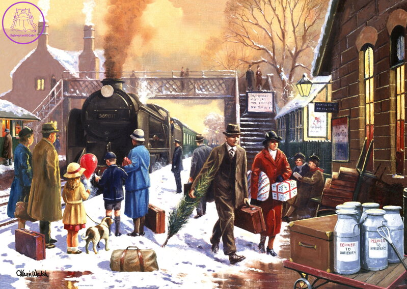 RAVENSBURGER Puzzle Lokomotiva v bílém ruchu 1000 dílků RAVENSBURGER Puzzle Lokomotiva v bílém ruchu 1000 dílků