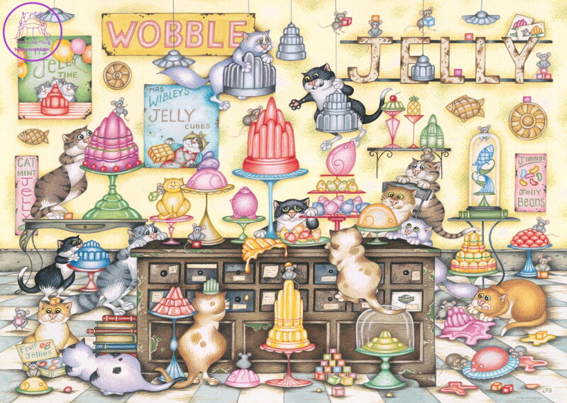 RAVENSBURGER Puzzle Kočičí krámek 1000 dílků RAVENSBURGER Puzzle Kočičí krámek 1000 dílků