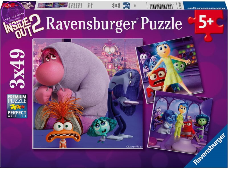 RAVENSBURGER Puzzle V hlavě 2, 3x49 dílků