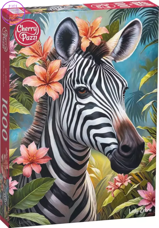 CHERRY PAZZI Puzzle Lady Zebra 1000 dílků CHERRY PAZZI Puzzle Lady Zebra 1000 dílků
