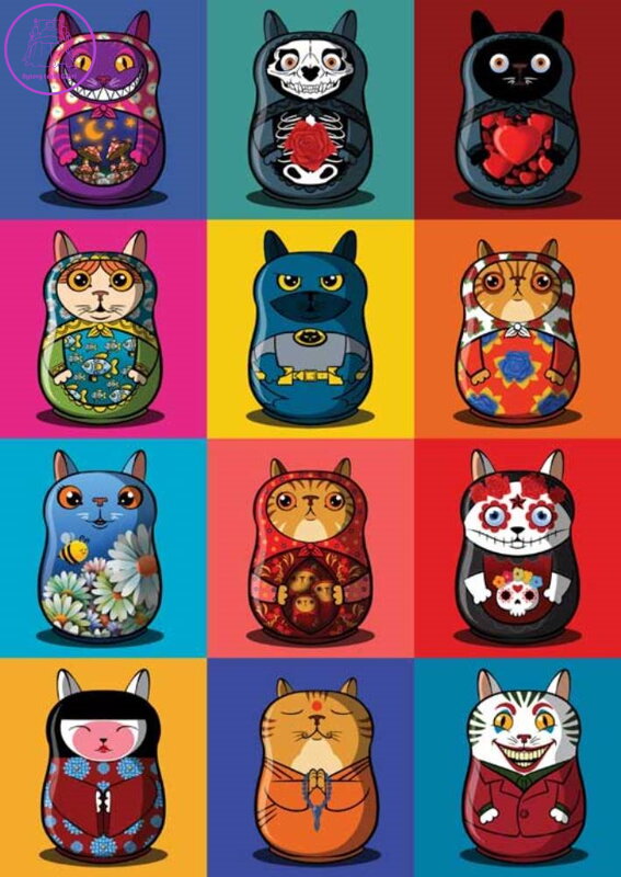 MAGNOLIA Puzzle Catryoshky 1000 dílků