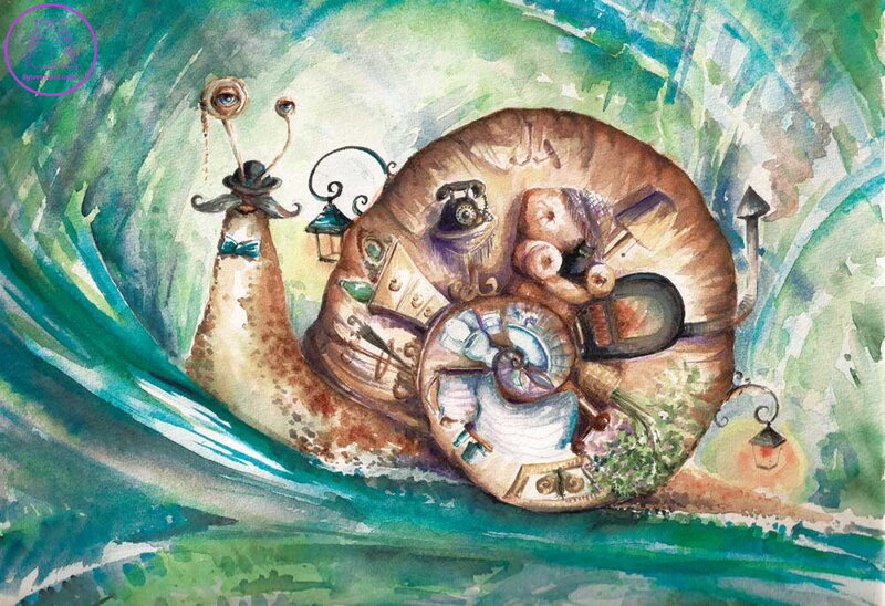 MAGNOLIA Puzzle Šnek 1000 dílků