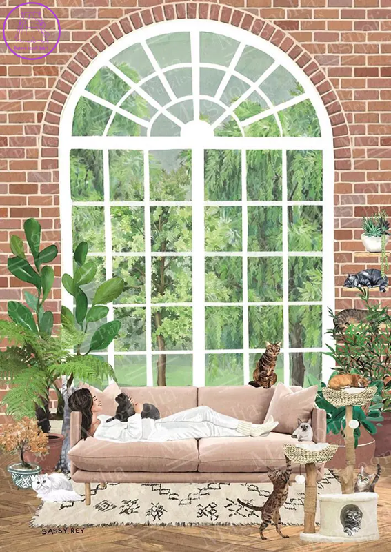 MAGNOLIA Puzzle Kočičí útočiště 1000 dílků