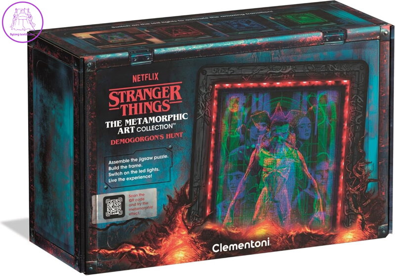 CLEMENTONI Svítící metamorfické puzzle Stranger Things: Lov Demogorgona 520 dílků