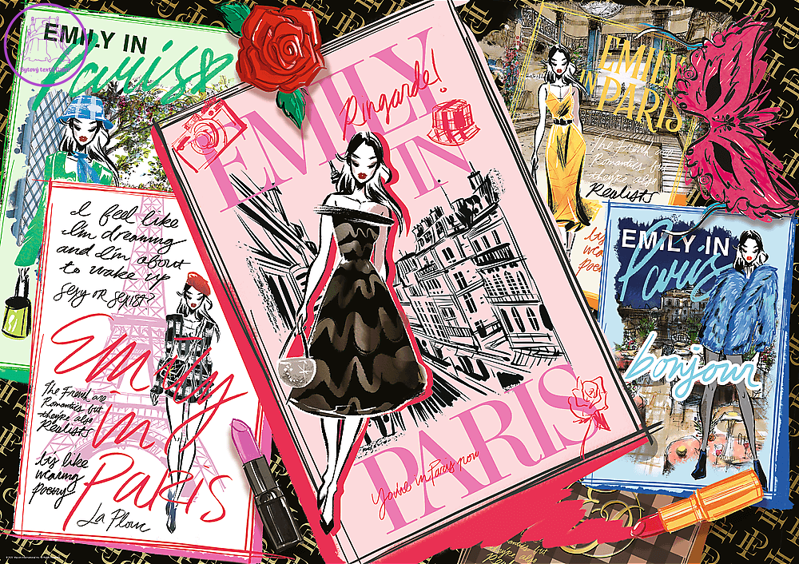 TREFL Puzzle Emily in Paris: Magazín módy 1000 dílků