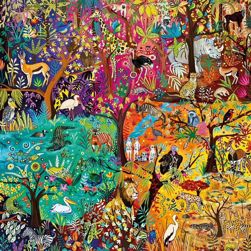 MAGNOLIA Puzzle Duhové safari 1023 dílků