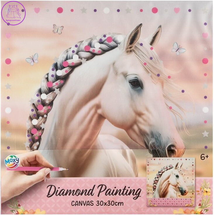 MOXY Diamantové malování na plátně Horse Collection 30 x 30 cm