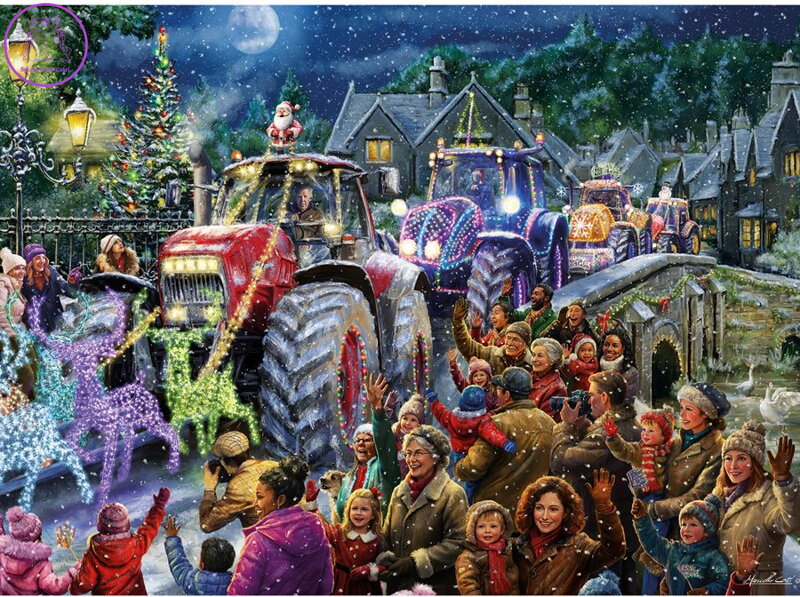 GIBSONS Puzzle Farmářské Vánoce XL 500 dílků GIBSONS Puzzle Farmářské Vánoce XL 500 dílků