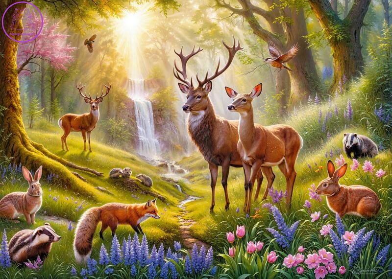 CHERRY PAZZI Puzzle Srdce lesa 500 dílků CHERRY PAZZI Puzzle Srdce lesa 500 dílků