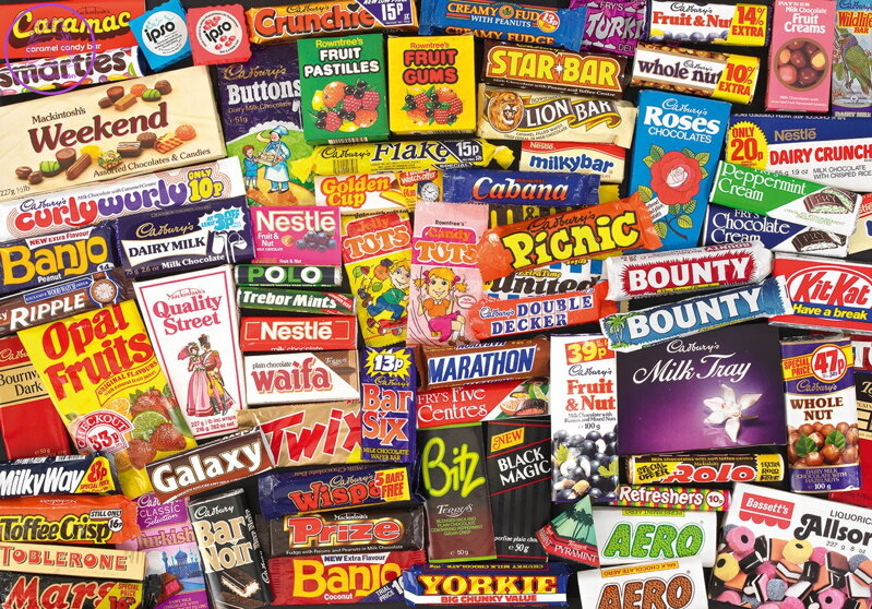 GIBSONS Puzzle Sladké vzpomínky 80.léta 500 dílků GIBSONS Puzzle Sladké vzpomínky 80.léta 500 dílků