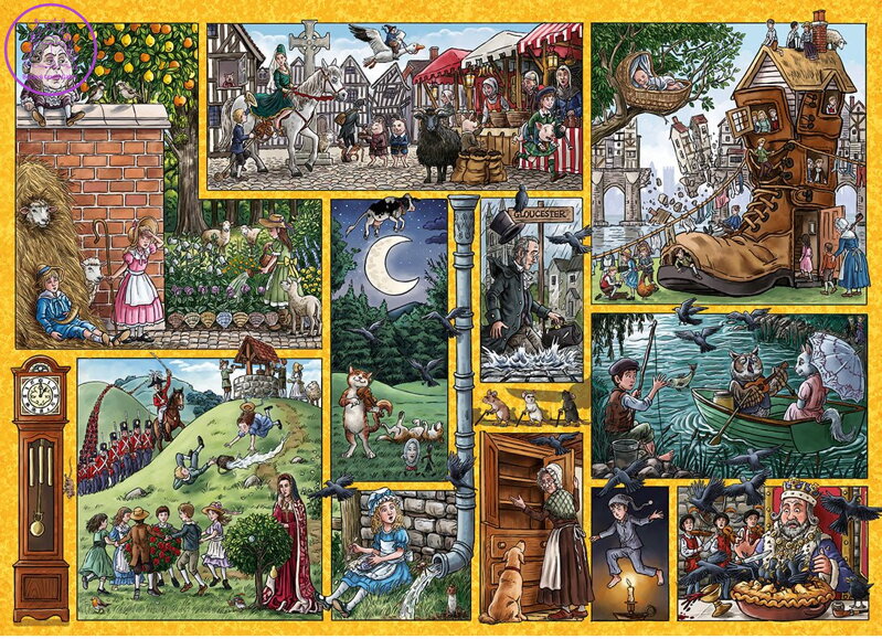 GIBSONS Puzzle Říkanky napříč časem 1000 dílků