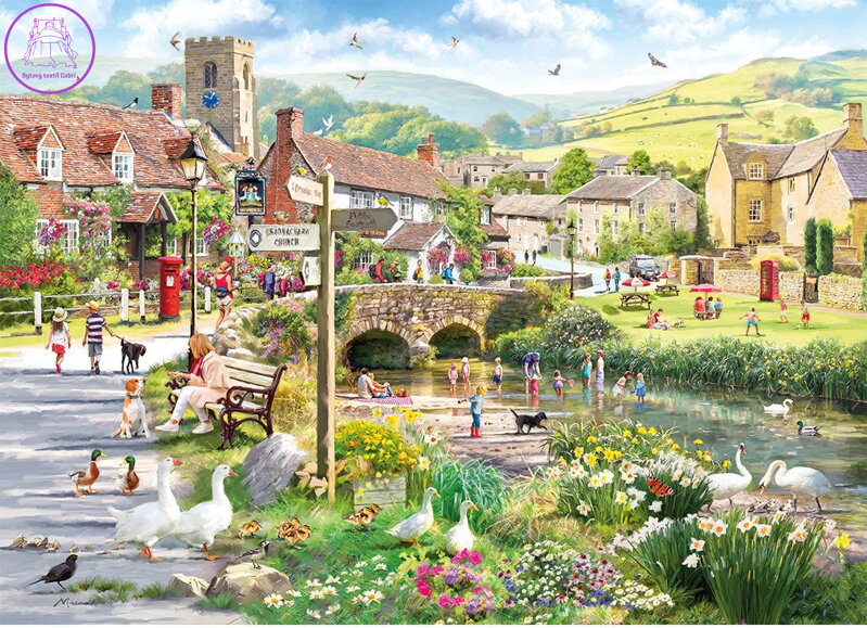 GIBSONS Puzzle Lidé u potoka 1000 dílků GIBSONS Puzzle Lidé u potoka 1000 dílků