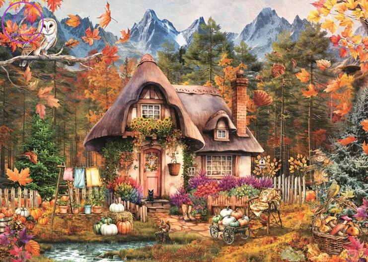 RAVENSBURGER Puzzle Dýňová chaloupka 1000 dílků