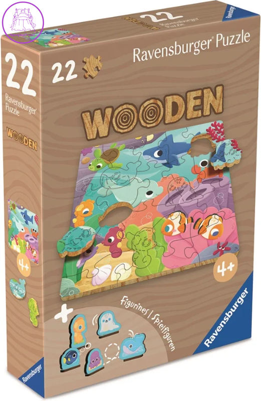 RAVENSBURGER Dřevěné puzzle Podmořský svět 22 dílků