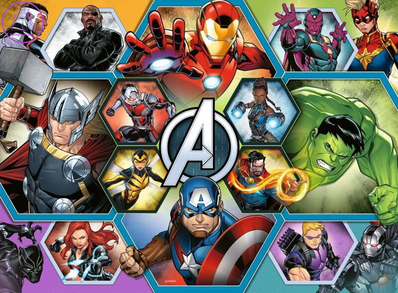 RAVENSBURGER Puzzle Avengers: Superhrdinové XXL 100 dílků
