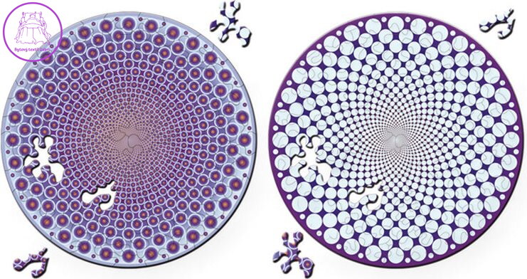 CURIOSI Oboustranné dřevěné puzzle Double: Body 88 dílků