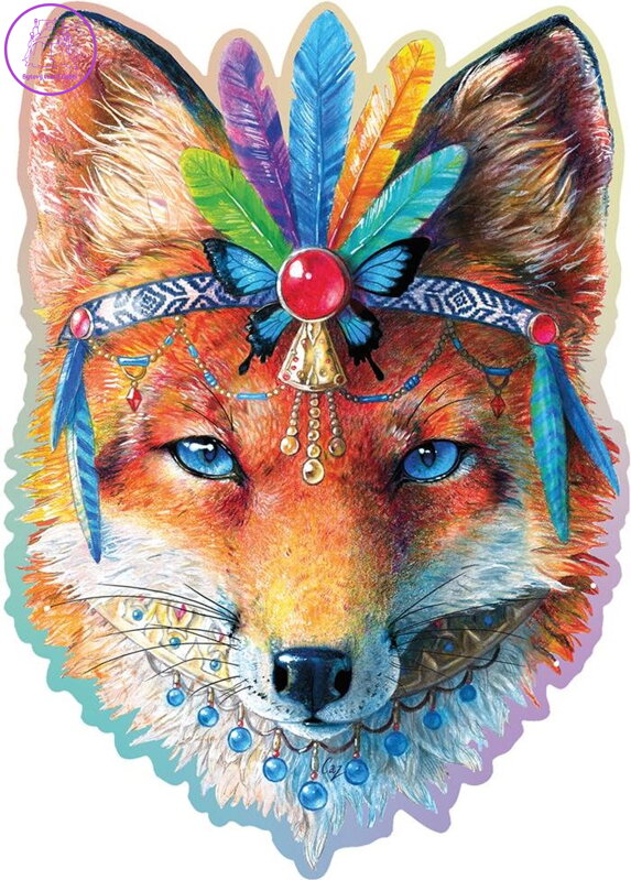 WOODEN CITY Dřevěné puzzle Mystická liška 250 dílků