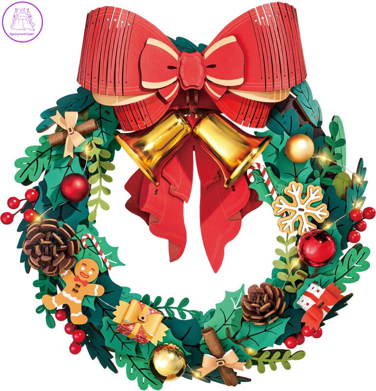 ROBOTIME Rolife Svítící 3D dřevěné puzzle Adventní věnec 252 dílků