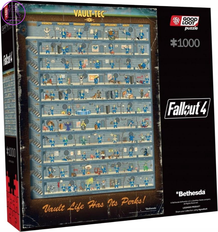 GOOD LOOT Puzzle Fallout: Perk Poster 1000 dílků