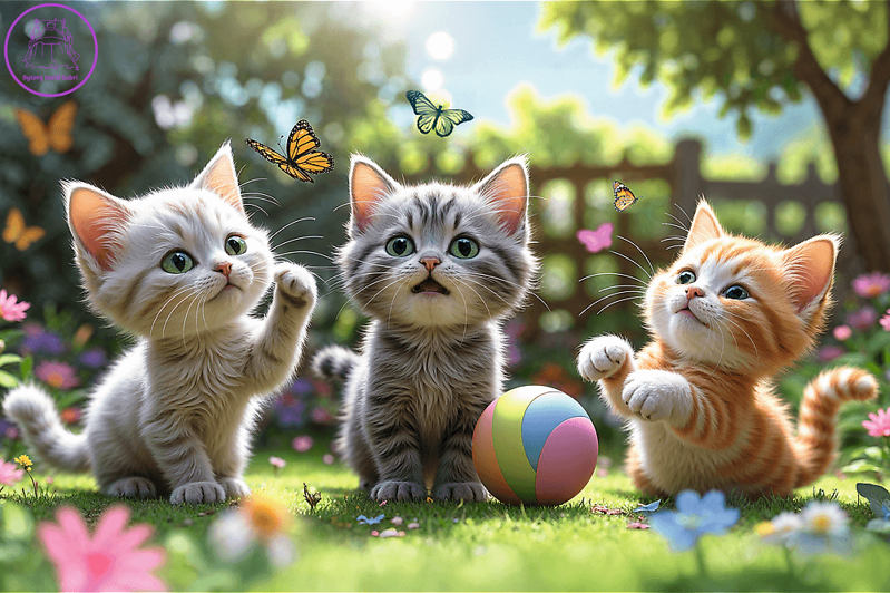 TREFL Puzzle Tři koťátka 60 dílků