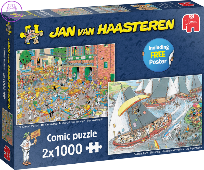 JUMBO Puzzle JvH Holandské tradice 2x1000 dílků