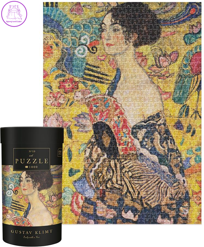INTERDRUK Puzzle Art 10: Dáma s vějířem 1000 dílků