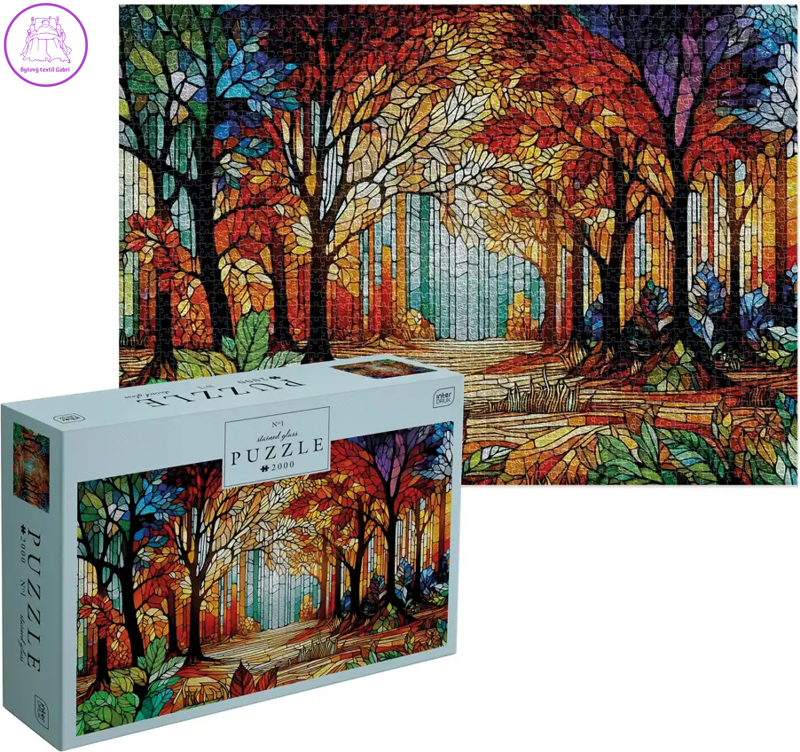 INTERDRUK Puzzle Stained Glass 1: Les 2000 dílků