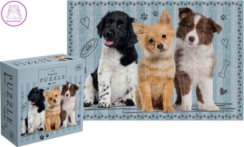 INTERDRUK Puzzle Mláďata: Štěňata 250 dílků