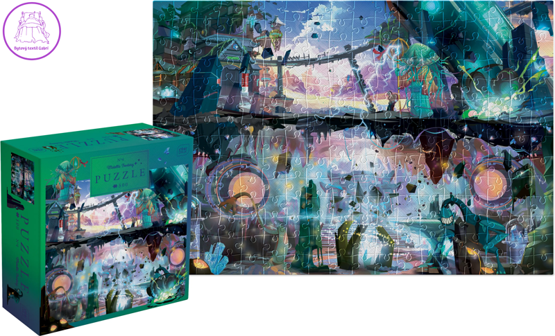 INTERDRUK Puzzle Mettalic Fantasy: Tajemné město 500 dílků