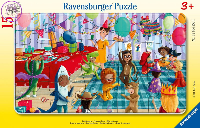 RAVENSBURGER Puzzle Kostýmová párty 15 dílků