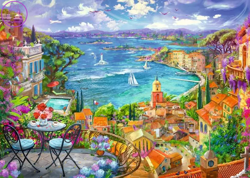 RAVENSBURGER Puzzle Saint-Tropez 1000 dílků