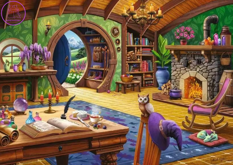 RAVENSBURGER Puzzle Útulná kouzelnická chaloupka 1000 dílků