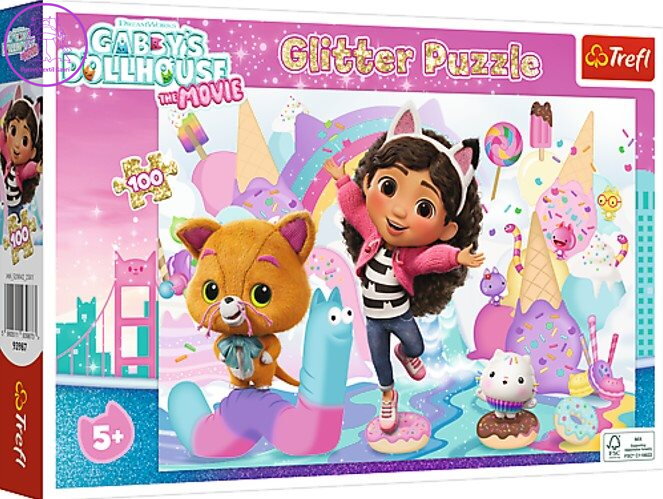 TREFL Svítící puzzle Gábinin kouzelný domek: S kamarády 100 dílků