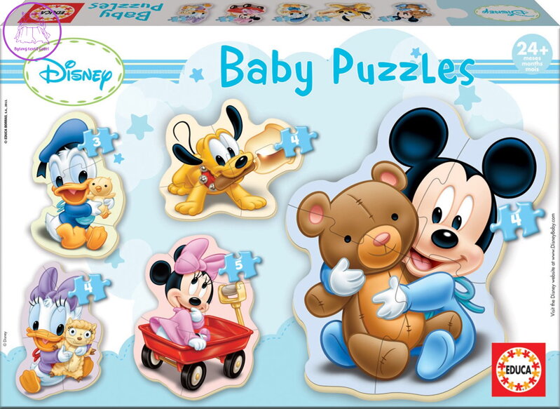 EDUCA Baby puzzle Miminka Disney 5v1 (3-5 dílků)