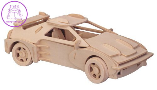 WOODEN TOY , WCK 3D puzzle Ferrari F-20