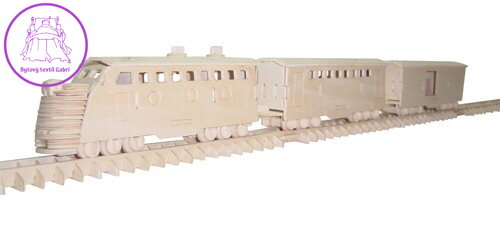 WOODEN TOY , WCK 3D puzzle Vlak