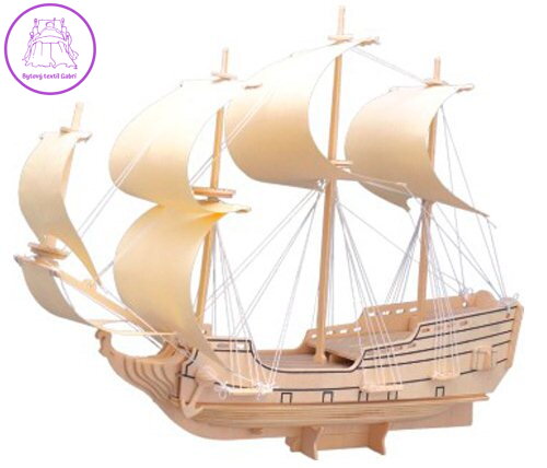 WOODEN TOY , WCK 3D puzzle Válečná loď - plachetnice Orel 3D