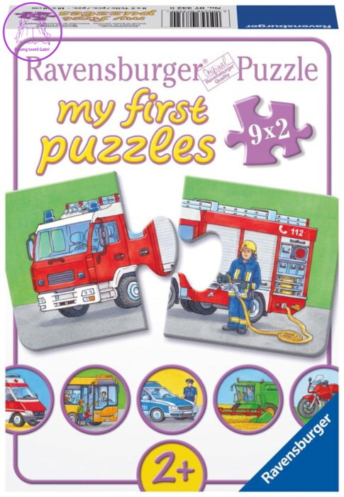 RAVENSBURGER Moje první puzzle Vozidla a stroje 9x2 dílky