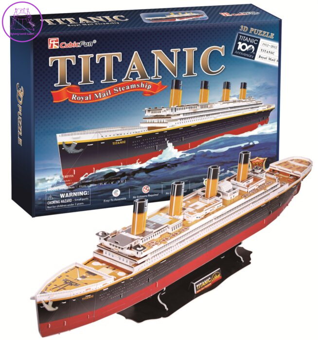 CUBICFUN 3D puzzle Titanic (velký) 113 dílků