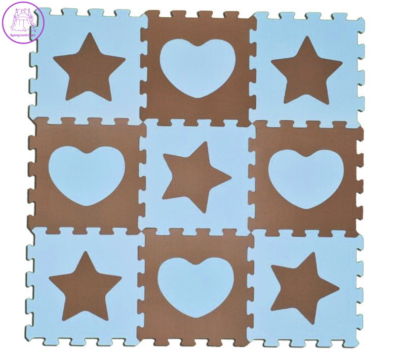 SUN TA TOYS Pěnové puzzle Hvězdy a srdce modré S4 (30x30) SUN TA TOYS Pěnové puzzle Hvězdy a srdce modré S4 (30x30)