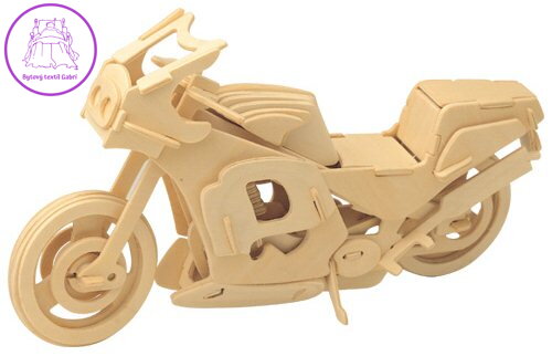 WOODEN TOY , WCK 3D puzzle Závodní motorka