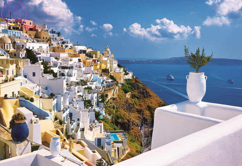 TREFL Puzzle Santorini, Řecko 1500 dílků TREFL Puzzle Santorini, Řecko 1500 dílků