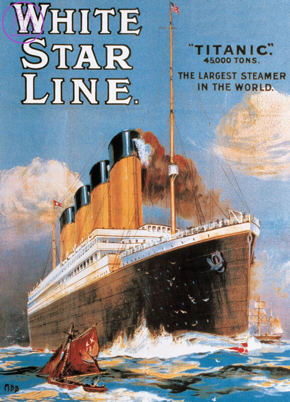 EUROGRAPHICS Puzzle Plakát: Titanic 1000 dílků
