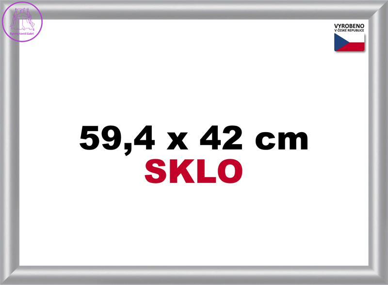 BFHM Plastový rám na puzzle 59,4x42cm A2 - stříbrný BFHM Plastový rám na puzzle 59,4x42cm A2 - stříbrný