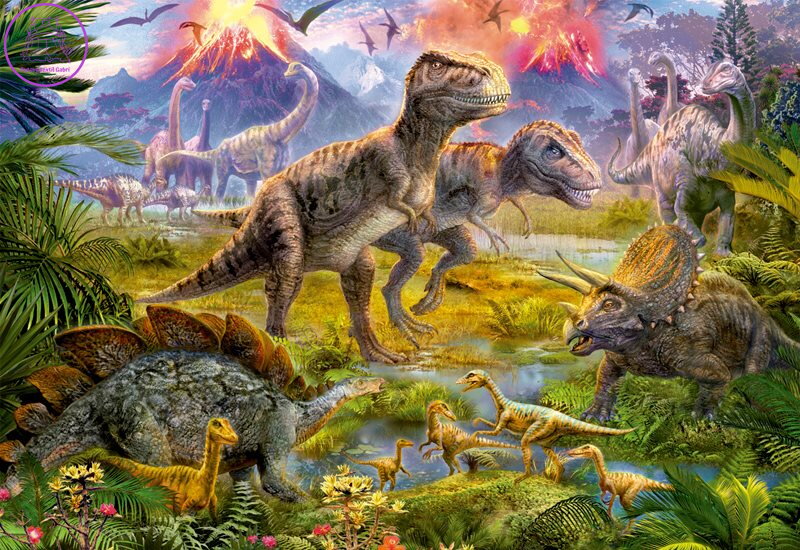 EDUCA Puzzle Setkání dinosaurů 500 dílků