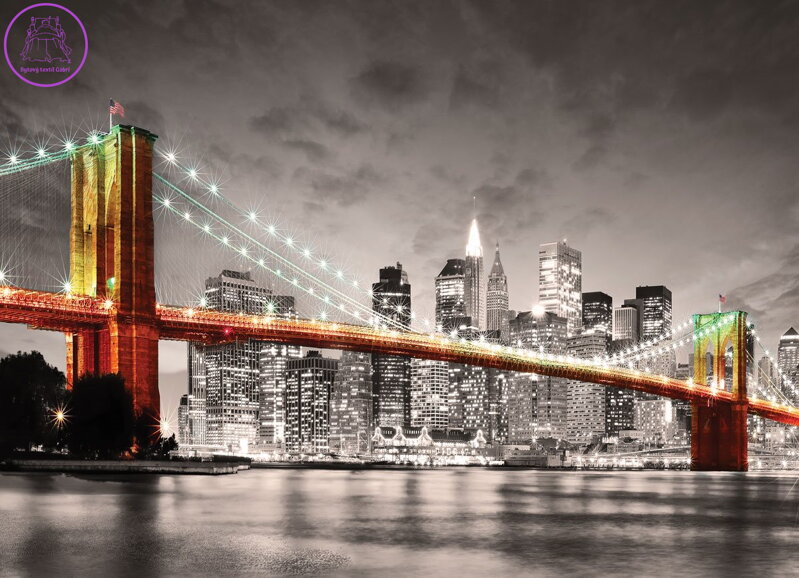 EUROGRAPHICS Puzzle New York - Brooklynský most 1000 dílků