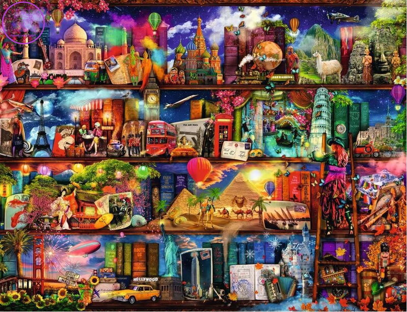 RAVENSBURGER Puzzle Svět knih 2000 dílků RAVENSBURGER Puzzle Svět knih 2000 dílků