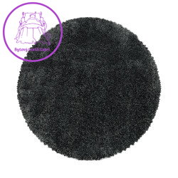 Kusový koberec Fluffy Shaggy 3500 grey kruh