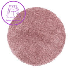 Kusový koberec Fluffy Shaggy 3500 rose kruh