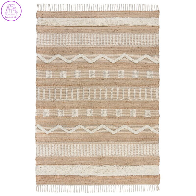 Kusový koberec Jubilant Medina Jute Natural/Ivory